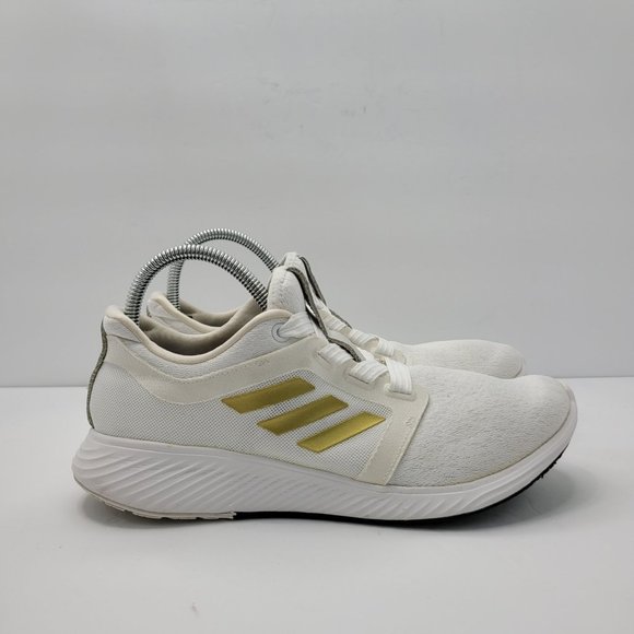 Adidas Edge Lux Bounce Shoes - Adidas Edge Lux Bounce White Gold Women's Running Shoes EG1290 US Size 10